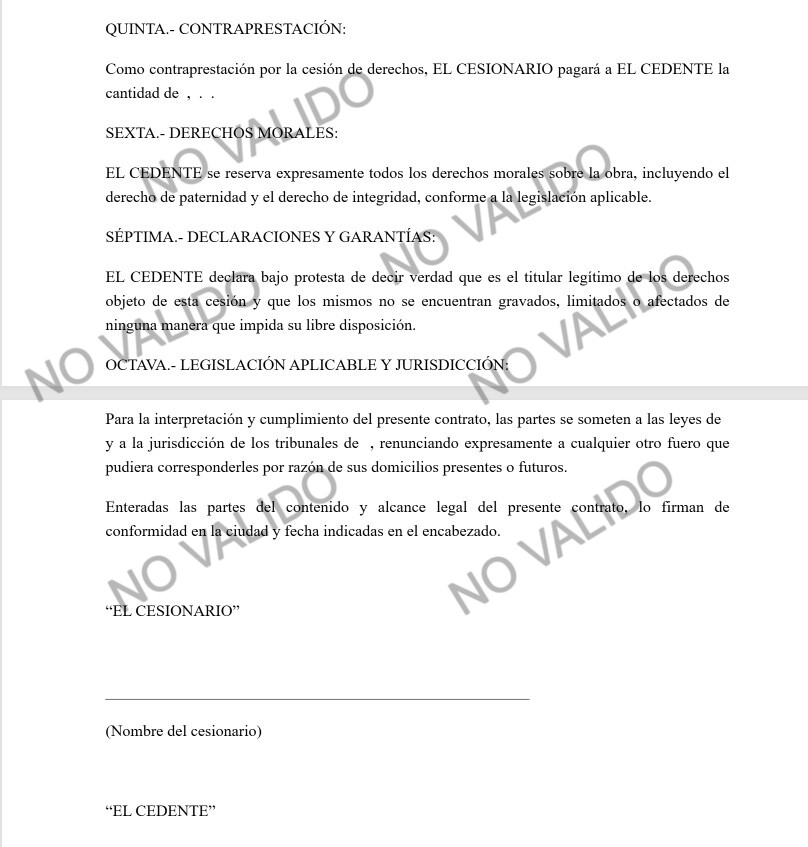 Cesión de Derechos - Página 3